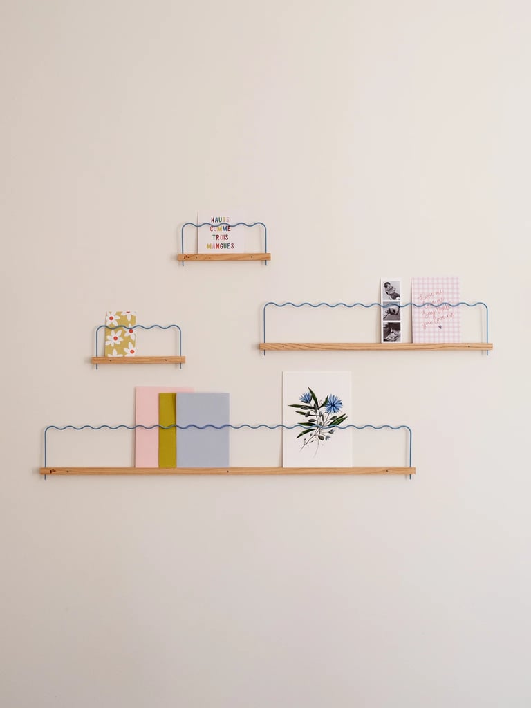 DUO D'ÉTAGÈRES MURALES SUPER-POSES ONDE 20 CM (ROSE OU BLEU) Image 8