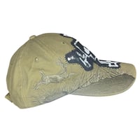 Image 2 of ONE OF ONE intentionally distressed green hat