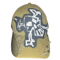 Image 1 of ONE OF ONE intentionally distressed green hat