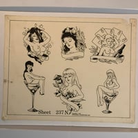Image 1 of 1978 Spaulding & Roger’s production flash sheet lucky ladies 11x14