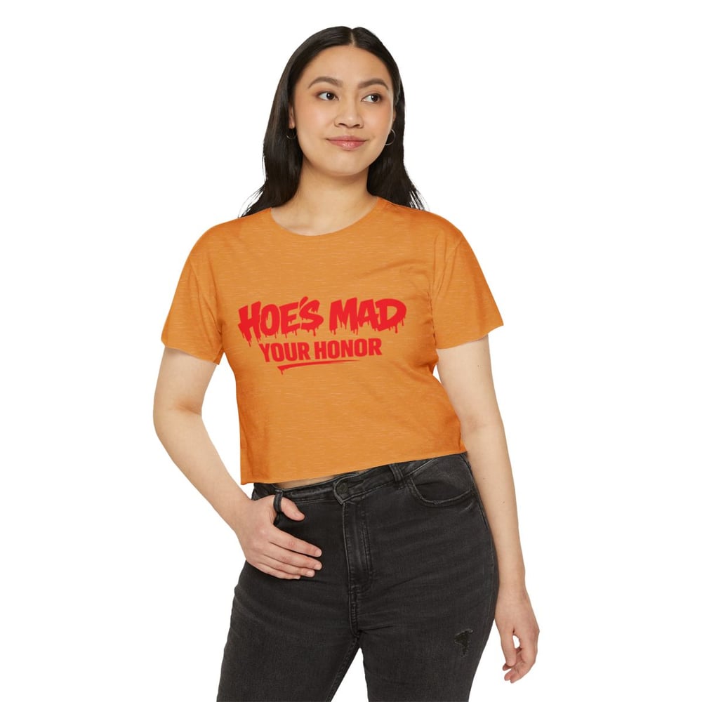 Image of Crop Top — "Hoes Mad Your Honor" Festival Graphic Crop Top