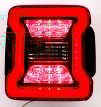 Image 3 of USA flag brake tail light covers
