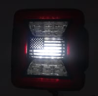 Image 4 of USA flag brake tail light covers