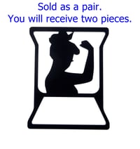 Image 5 of Girl / woman power brake tail light covers