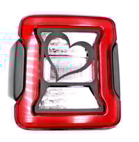 Image 1 of Heart brake tail light covers