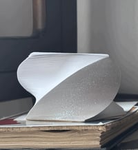 Image 1 of White Glitter Spiral Pad 3.5"