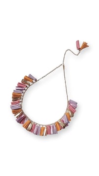 Image 2 of Collana in pelle artigianale AFRODITE COLLIER - Sunset