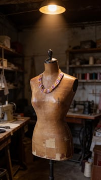 Image 8 of Collana in pelle artigianale AFRODITE COLLIER - Sunset