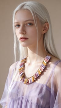 Image 4 of Collana in pelle artigianale AFRODITE COLLIER - Sunset