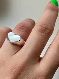 Image 3 of silver heart ring