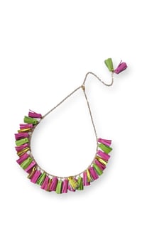 Image 2 of Collana in pelle artigianale AFRODITE COLLIER - Tropical