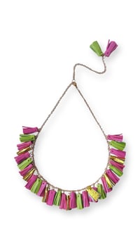 Image 1 of Collana in pelle artigianale AFRODITE COLLIER - Tropical