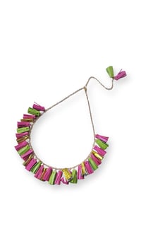 Image 6 of Collana in pelle artigianale AFRODITE COLLIER - Tropical