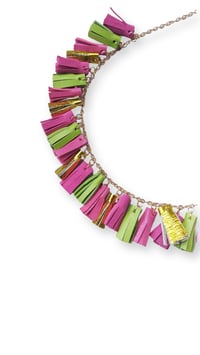 Image 3 of Collana in pelle artigianale AFRODITE COLLIER - Tropical
