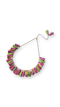 Image 9 of Collana in pelle artigianale AFRODITE COLLIER - Tropical