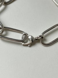 Image 1 of chunky oval loop bracelet