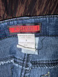 Image 4 of 00s denim brown fairy maxi skirt with sequins 