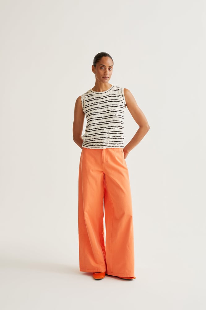 Image of Pantalón wide leg naranja