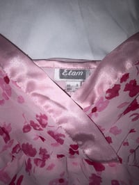 Image 3 of 00s pink floral ruched cami 