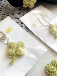 Image 1 of spring series 🍀 crochet clover keychains