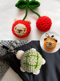 Image 2 of spring series 🌸 crochet fruit friends keychains