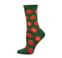 Image 1 of Tantalizing Tomatoes Bamboo Crew Socks