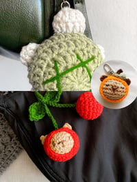 Image 1 of spring series 🌸 crochet fruit friends keychains