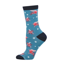 Image 1 of A Lotta Axolotls Bamboo Crew Socks