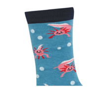 Image 2 of A Lotta Axolotls Bamboo Crew Socks