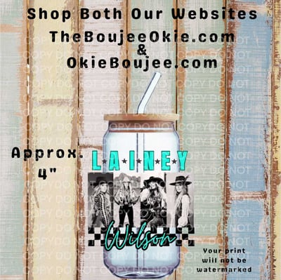 Image of Lainey Wilson Double Sided Uv Dtf Decal T4