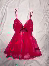 Image 1 of 00s La Senza hot pink with ruffle on the cups 