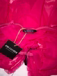 Image 4 of 00s La Senza hot pink with ruffle on the cups 