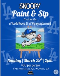 Paint & Sip: LA Snoopy