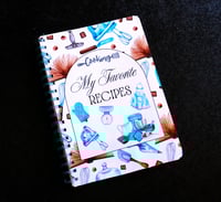 Image 1 of Handmade My Favorite Recipes Bound Notebook, book, ingredient, directions, gift, cook, book