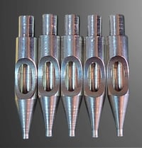 Image 2 of United Stainless Steel Cut-Away Single Needle Liner Tip. (Single, 5 Pack, & 10 Pack)