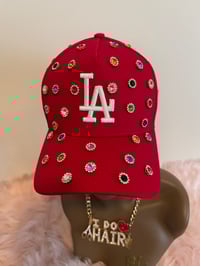 Image 1 of LA Fitted Curve Brim Snap Back