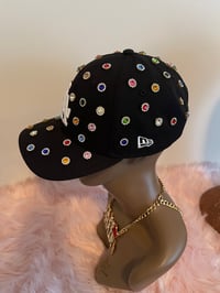 Image 4 of LA Fitted Curve Brim Snap Back