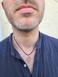 Image 1 of Ready to ship! Mens Necklace - Copper Swirl 