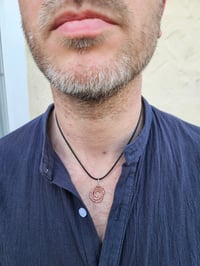 Image 7 of Ready to ship! Mens Necklace - Copper Swirl 