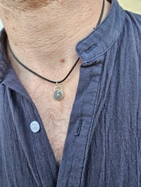 Image 9 of Ready to ship! Mens Necklace! Sterling Silver Wave 