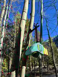 Image 5 of Mitt Elberts Mittens ♻️ /  Mint / Yellow & White Stripe Cuff