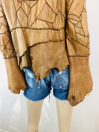 Image 9 of Vintage 1970s  Artisan Made Patchwork Leather Jacket