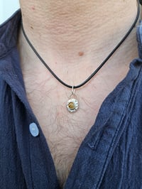 Image 6 of Ready to ship! Mens Necklace! Tigerseye & Sterling Silver 