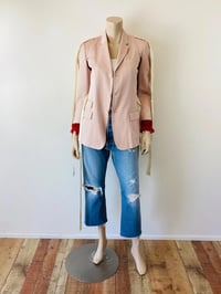 Image 2 of Modern Undercover Jun Takahashi Pink Silk & Cotton Blazer Jacket