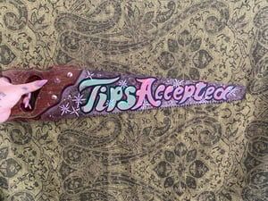 Tips Accepted Hand painted Saw