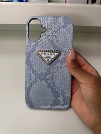Image 2 of Blue Snake Skin Prada Case