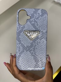 Image 3 of Blue Snake Skin Prada Case