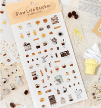 Image 1 of [Slow Life] Coffee Time Stickers