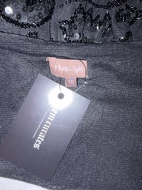 Image 3 of 00s vintage black beaded micromesh top