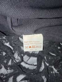 Image 4 of 00s vintage black beaded micromesh top